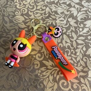 Powerpuff Girls Blossom 3D Rubber Keychain Keyring